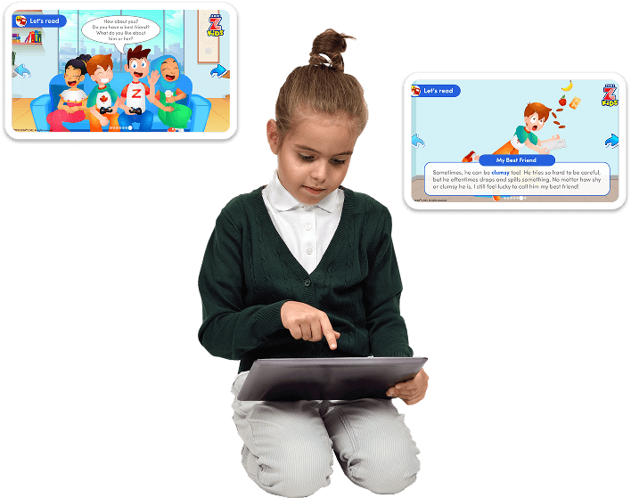 Kid learning with ZoniLive