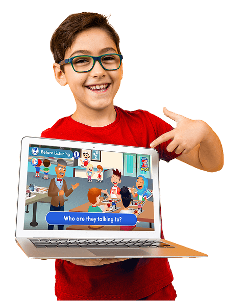 ZoniLive child learning English through online virtual classroom