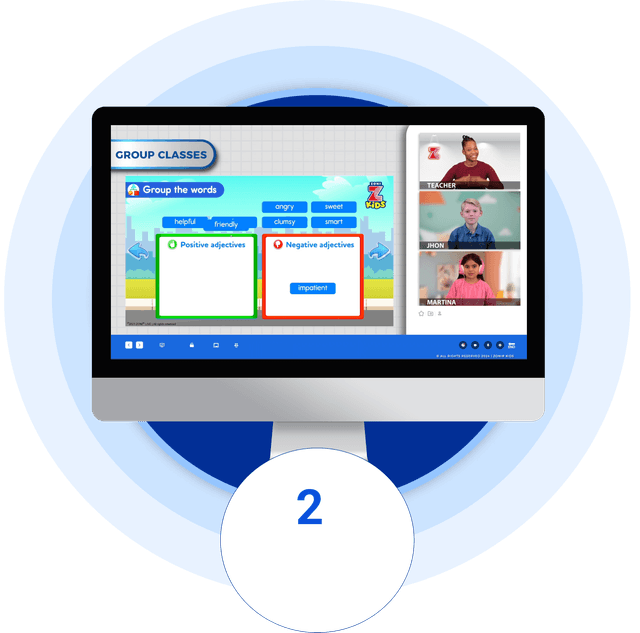 ZoniLive group English classes for interactive learning