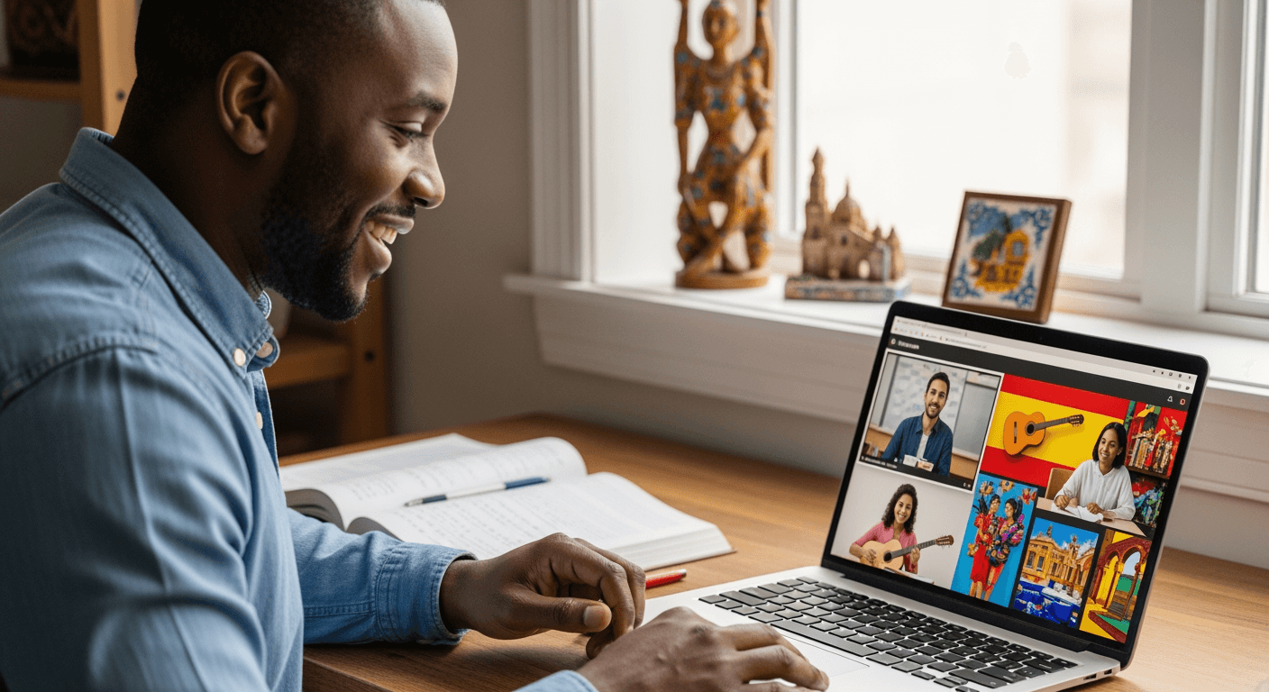 Spanish course classroom