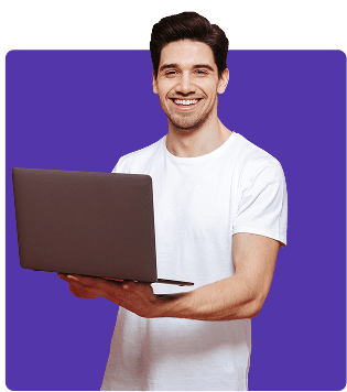 ZoniLive boy with laptop in hand, engaging in interactive online learning and educational activities