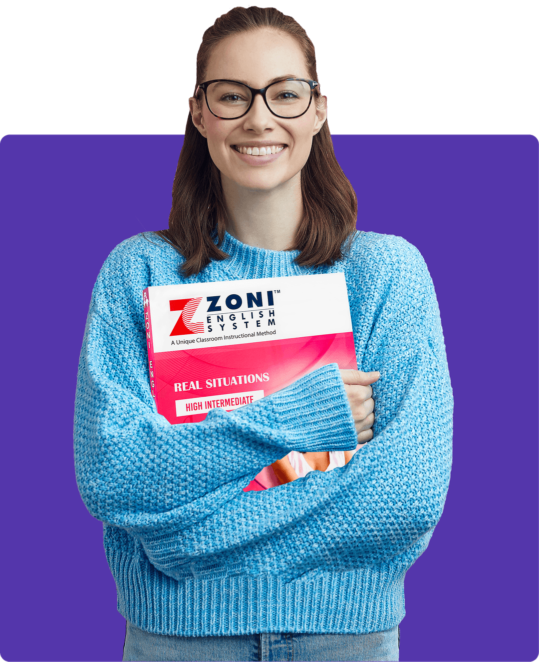 ZoniLive girl with books in hand, ready for an engaging online learning experience