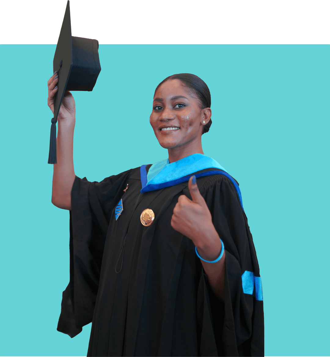 ZoniLive graduate lady holding a diploma, celebrating academic achievements through online learning